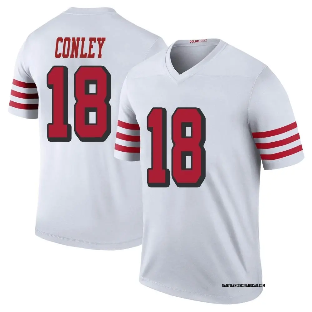 Legend White Youth Chris Conley San Francisco 49ers Color Rush Jersey