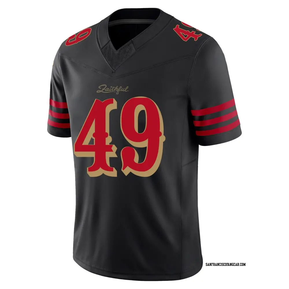 リーボック製　NFLサンフランシスコ49ersリバーシブルユニフォーム[セール] Limited Black Men's Jakob Robinson San Francisco 49ers 2025