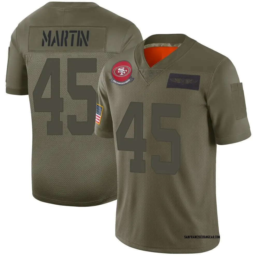 Limited Camo Youth Nick Martin San Francisco 49ers 2019 Salute to Service Jersey