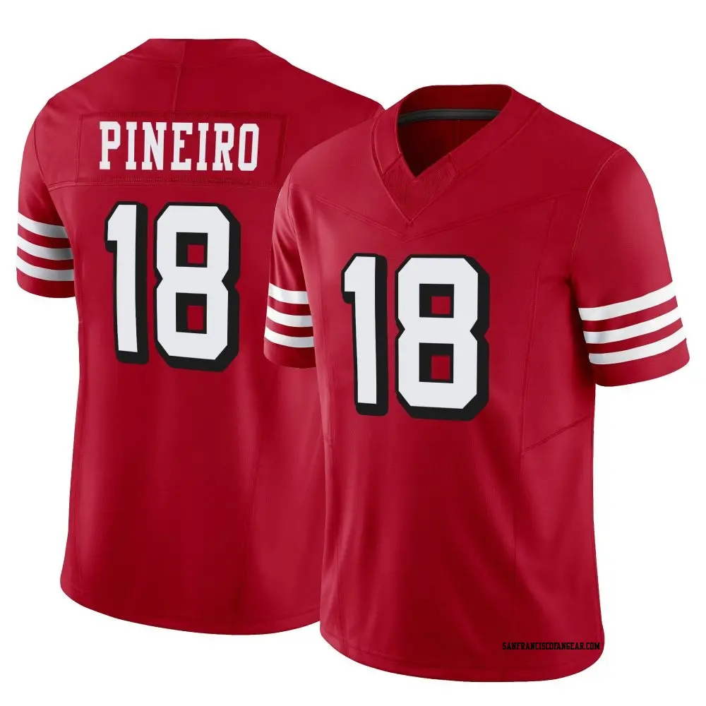 Limited Scarlet Youth Eddy Pineiro San Francisco 49ers Alternate Vapor F.U.S.E. Jersey